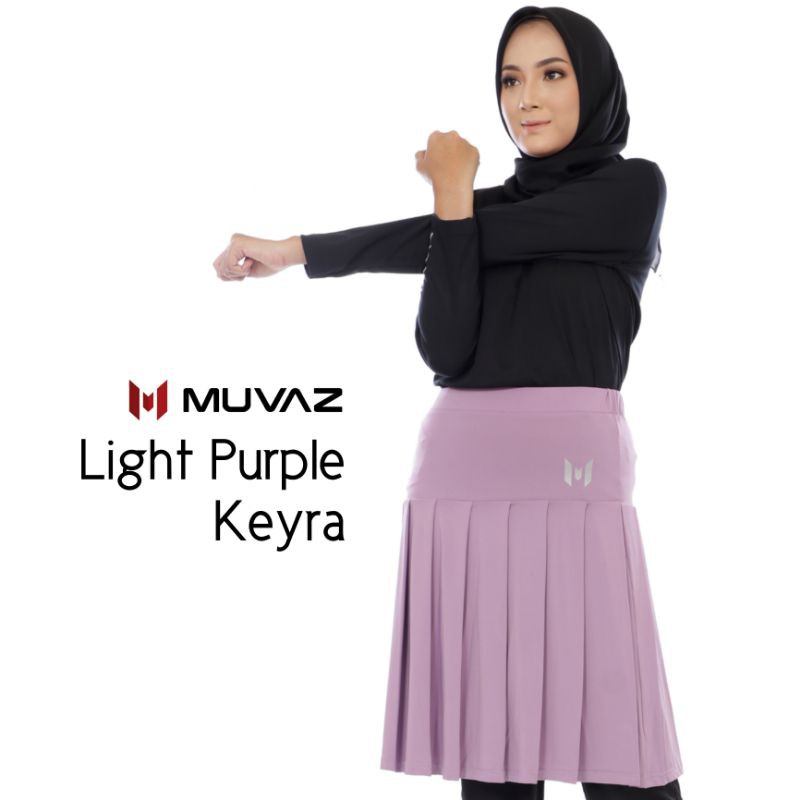 Muvaz Keyra Skirt A - Rok Olahraga Wanita Model Rampel Panjang 60 cm Varian Warna A-1
