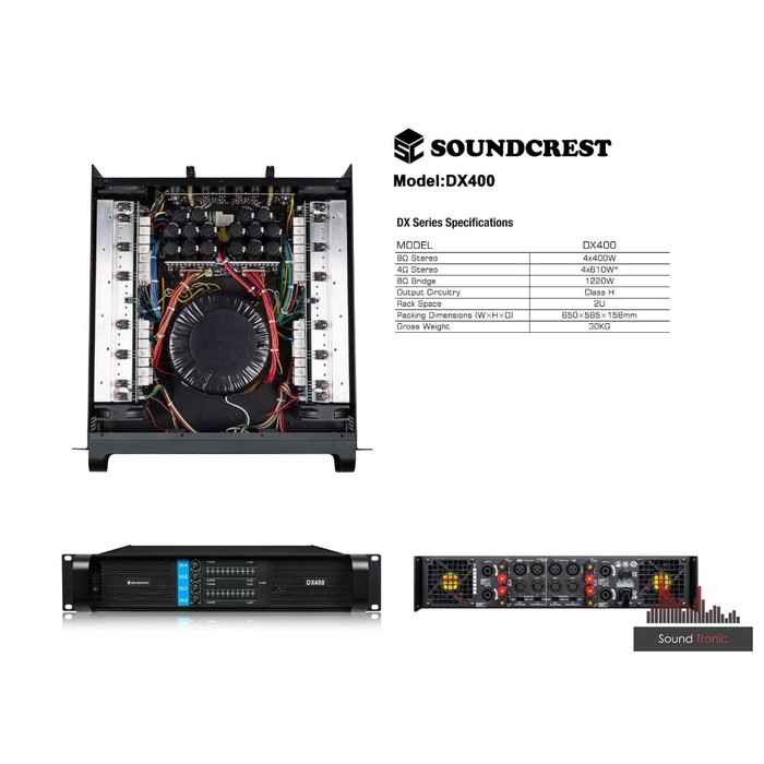 Power Amplifier SOUNDCREST DX 400 4x400W
