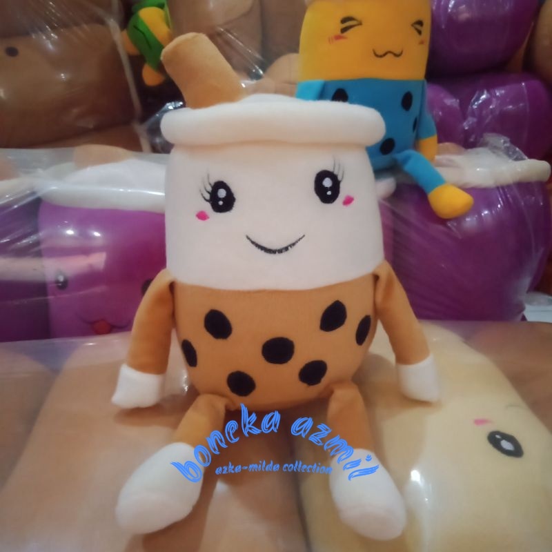 Boneka Boba bubble milk tea variasi size m