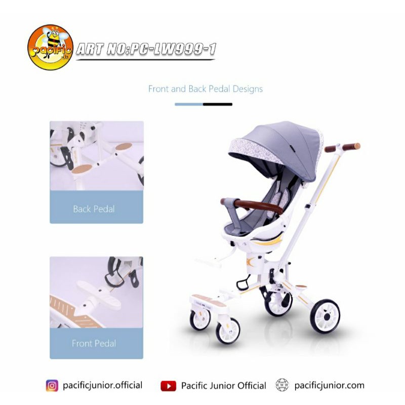 Magic Stroller Pacific Lw 999-1 Kualitas Tinggi Elegant