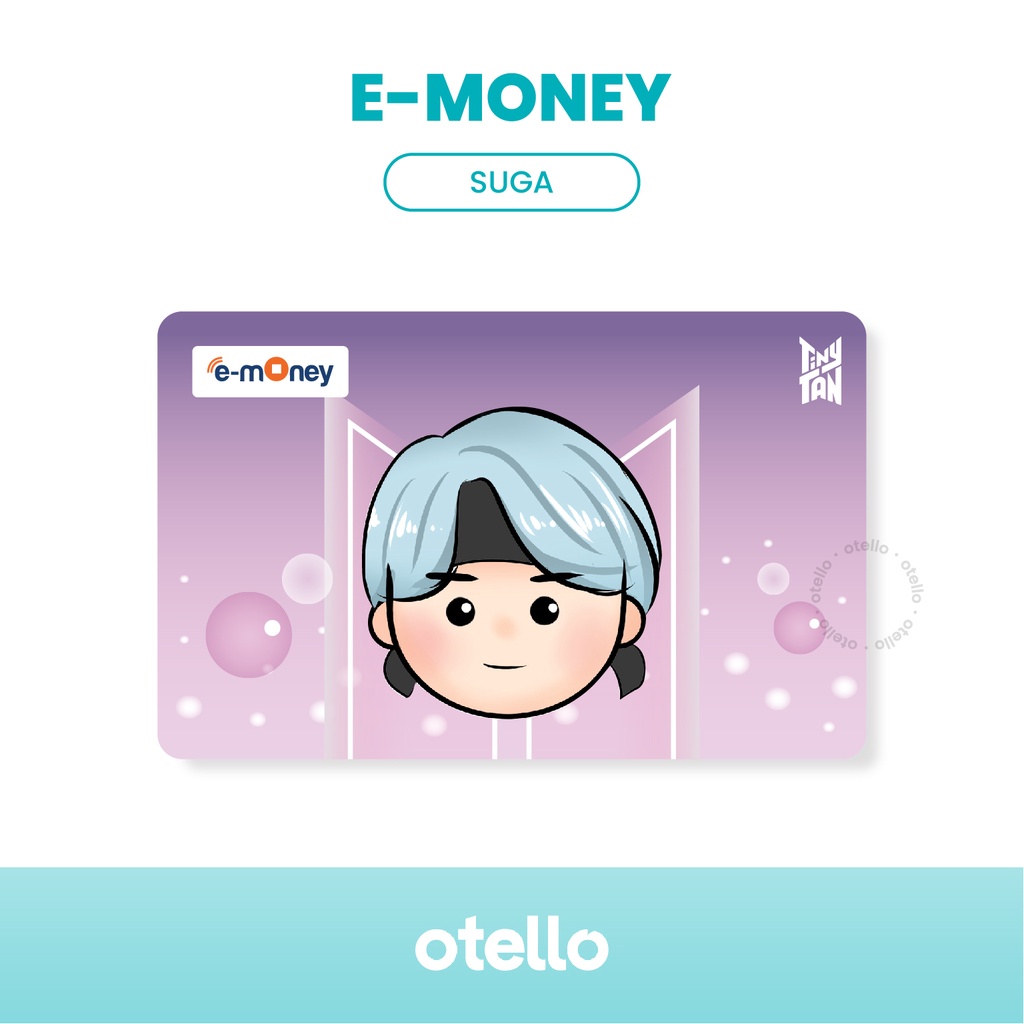 Kartu E-Money BTS Purple eMoney BTS TINYTAN Card eToll Mandiri BTS KPOP Idol Souvenir Merchandise