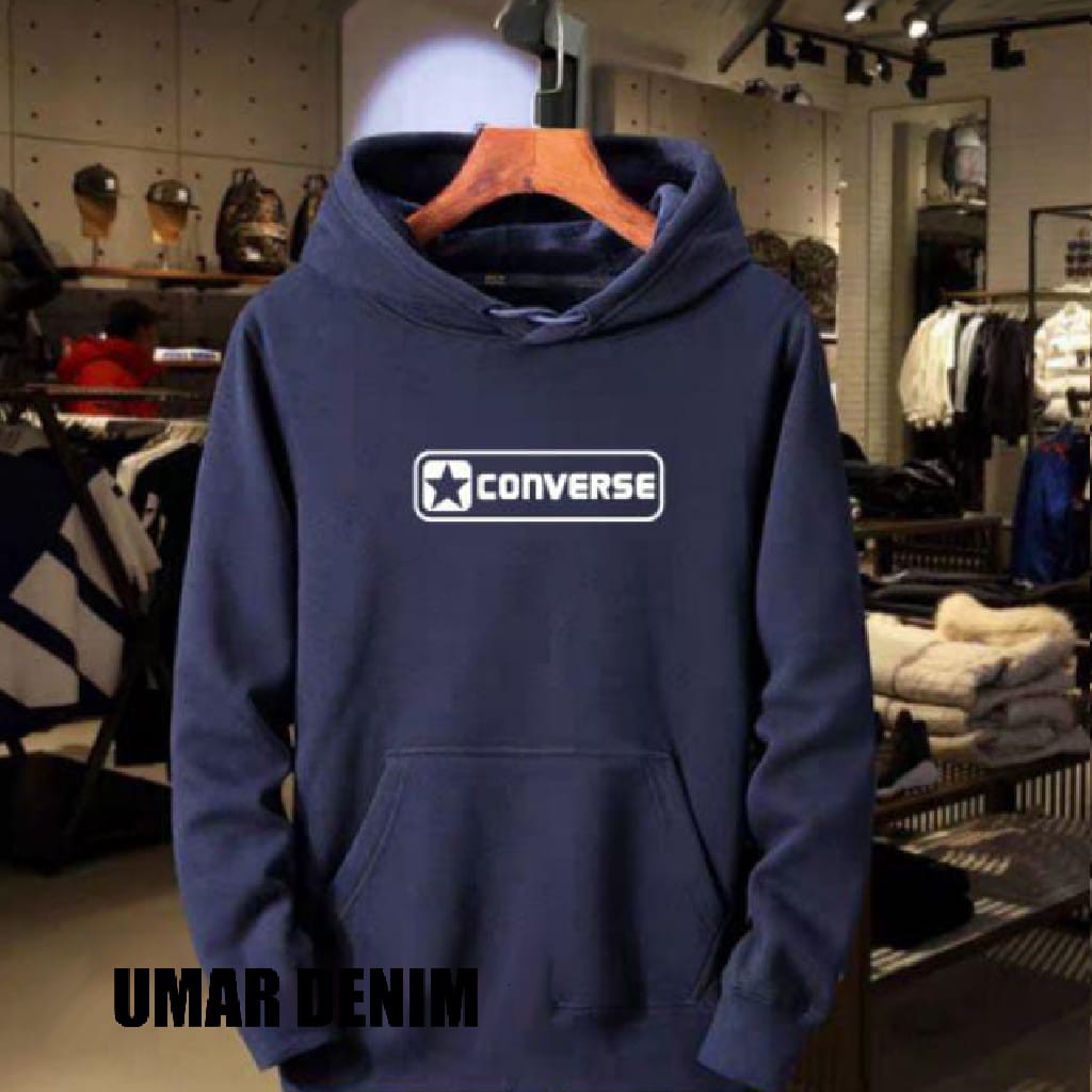 jumper Hoodie Cod Converse Bahan Tebal ukuran m l xl xxl