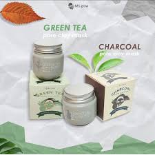 [COD] Masker ms glow skincare greentea / charcoal Ms Glow Official / agen kosmetik bpom