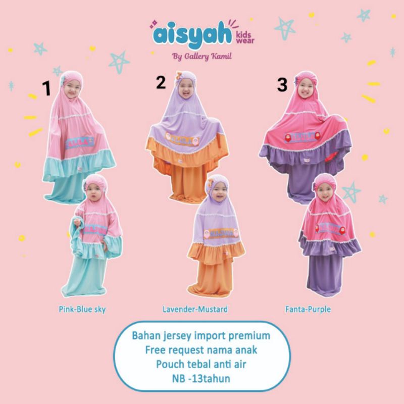 Mukena anak Aisyah