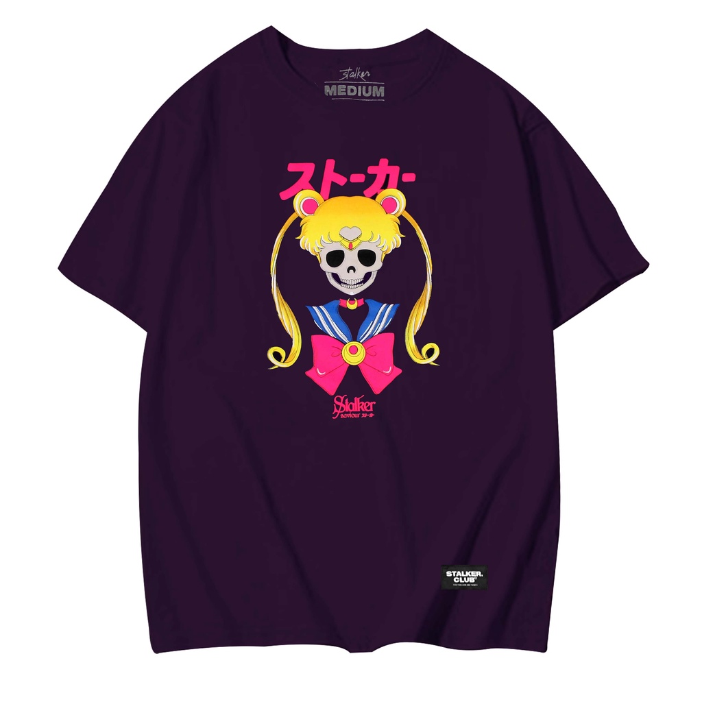 Stalker Kaos Pendek / T-shirt Sailor Skull Ungu