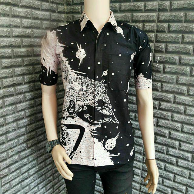 Kemeja Batik Pria Ppbtk07 Modern Lengan Panjang Casual Modis Trendy Masa Kini M L Xl Asli Pekalongan