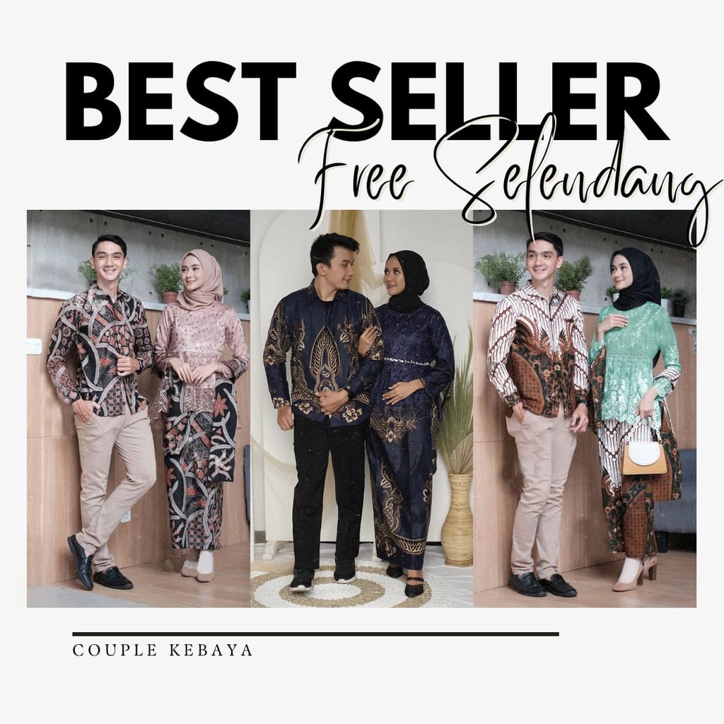 Kebaya Modern Baju Kondangan Wanita Batik Couple Modern Kebaya Batik Brukat Sarimbit Set Couple Kond