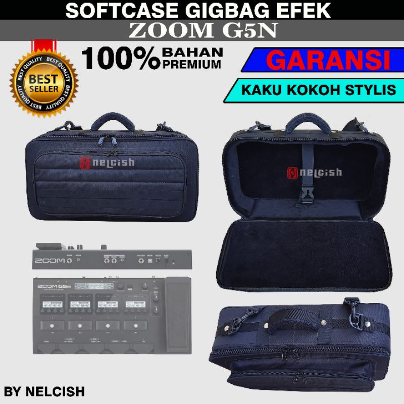 SOFTCASE GIGBAG TAS EFEK ZOOM G5N COVER MULTI EFFECT GITAR ELEKTRIK BY NELCISH