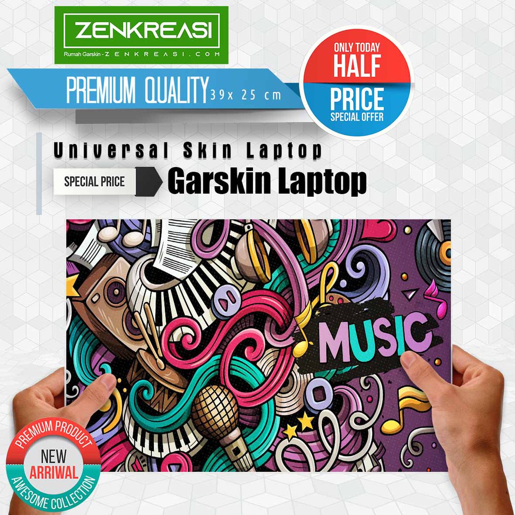 Garskin Laptop | Skin Laptop Musik