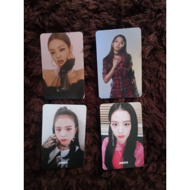 Photocard Blackpink Square UP Album ( Jisoo Jennie )