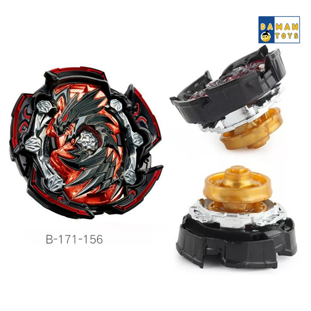 Mainan Gasing Beyblade 3in1 Superking Triple Booster Set Launcher Baru