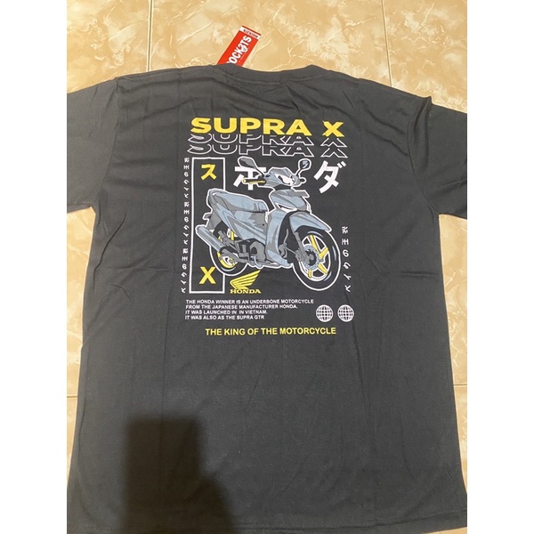 KAOS MOTOR SUPRA X HONDA LENGAN PENDEK