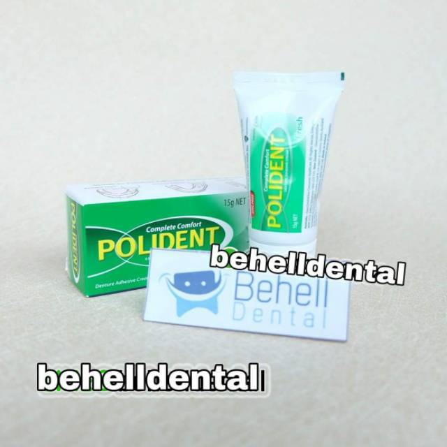 60gr POLIDENT KRIM PEREKAT GIGI TIRUAN - Lem Gigi Palsu Polident Cream Adhesive Fresh 60 gr 60gram 60 gram