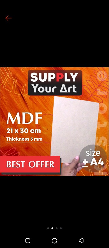 Mdf Papan Mdf Kayu Mdf Ukuran A4 21x30 Cm Tebal 3mm 3 Mm Per 12 Pieces Lusinan Selusin