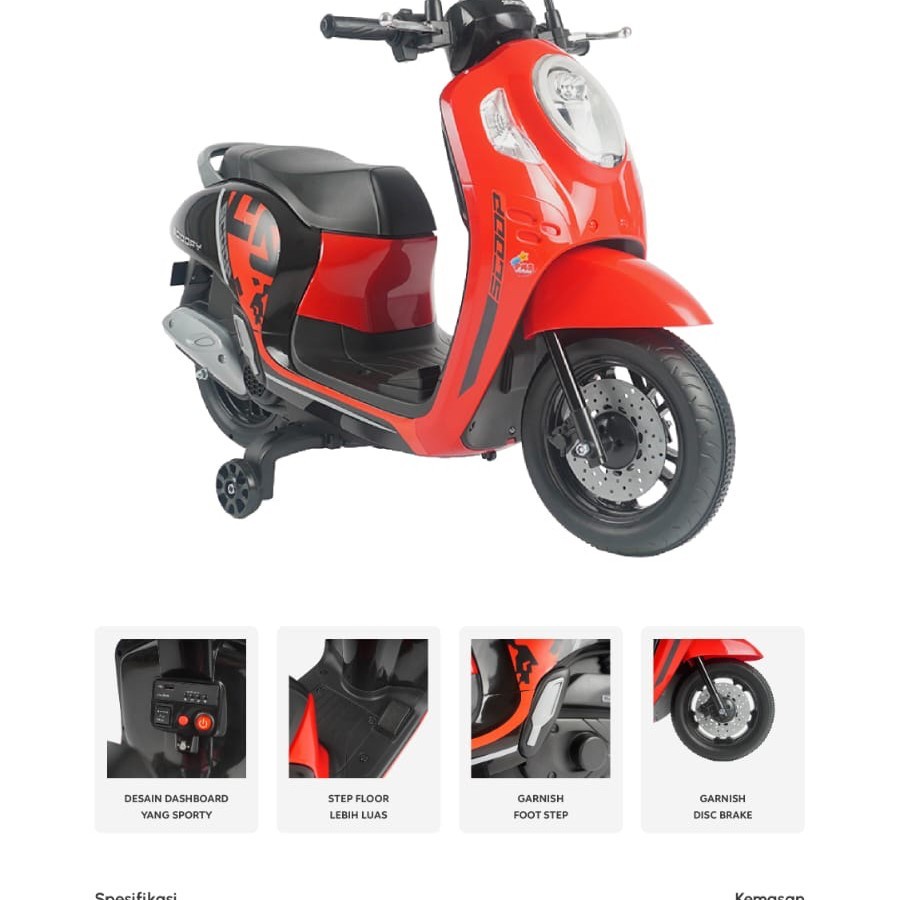 Mainan Anak Motor Aki Scoopy/Mainan motor aki/mainan anak