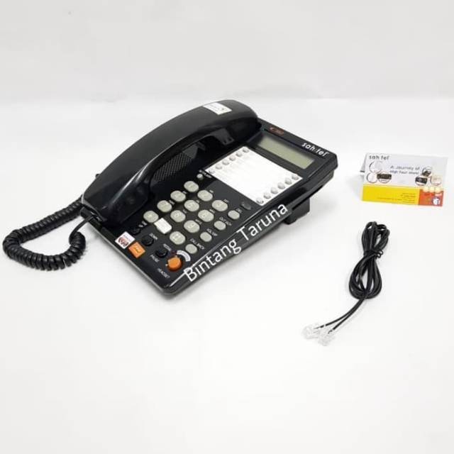 Telepon Rumah Sahitel S75 Telefon Kabel Sahitel S75 (Hitam) Garansi Resmi Sahitel 1 tahun