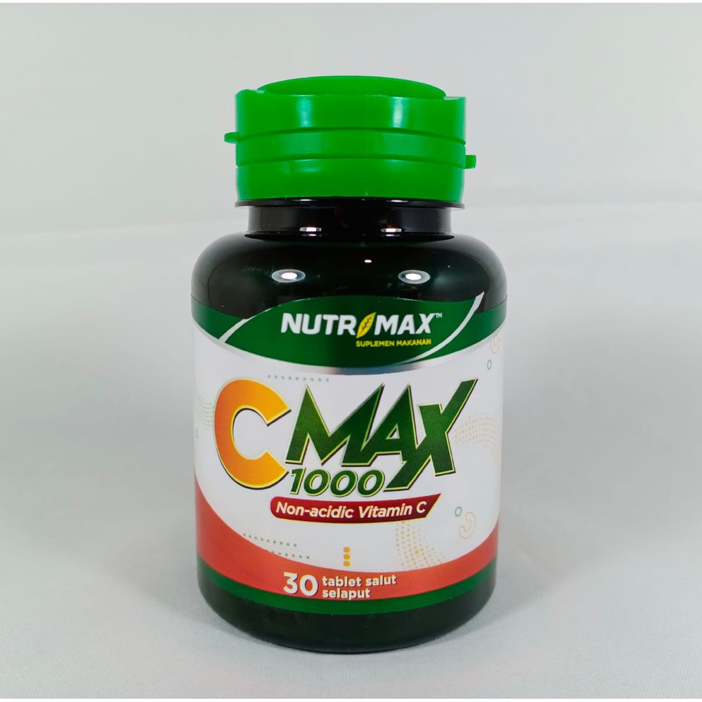 NUTRIMAX C MAX 1000 ISI 30'S NON ACIDIC VITAMIN C, AMAN UNTUK MAAG CMAX