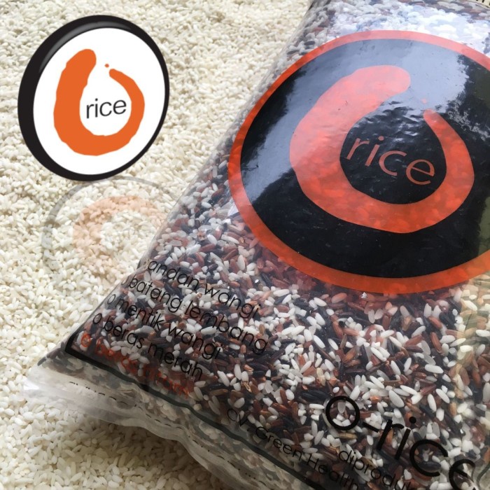 

Beras Organik O-Rice Mix (Putih, Cokelat, Merah & Hitam) 2kg