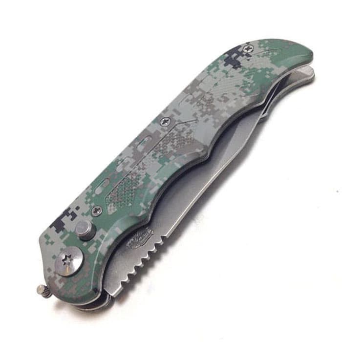 Super Murah! PISAU LIPAT CK A807 P1253 FOLDING KNIFE LORENG ARMY SURVIVAL KIT