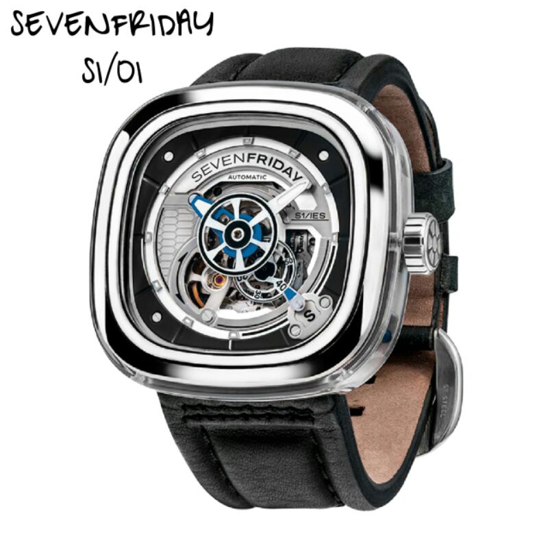 SEVEN FRIDAY SF S1/01 JAM TANGAN PRIA GRATIS BOX ORI DAN TALI RUBBER
