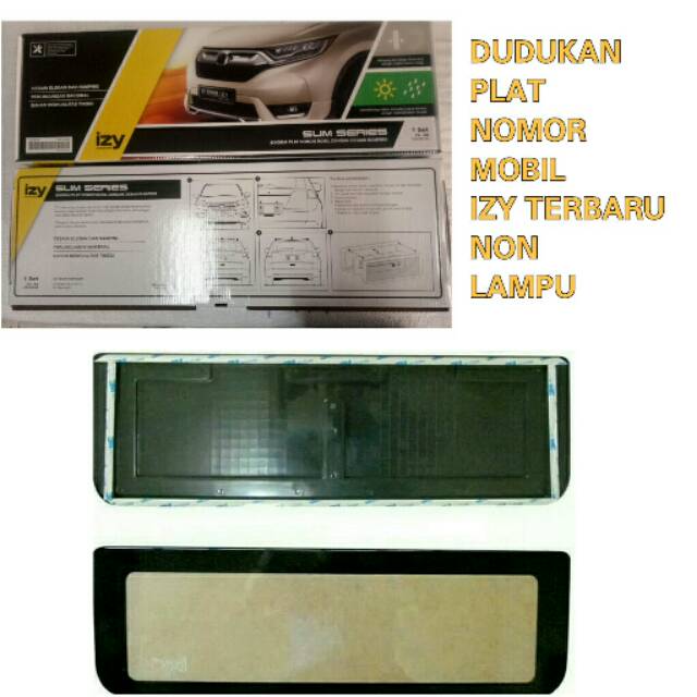 Mika Plat Nomor/Dudukan Plat Nomor Mobil Universal Izy 46cm Non Led