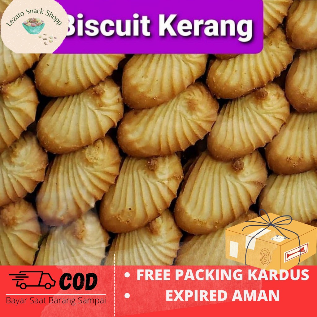 

Grosir Biskuit Kerang Panggang Kiloan / 250 gr Renyah dan Manis Gurih Jajanan jadul zaman now