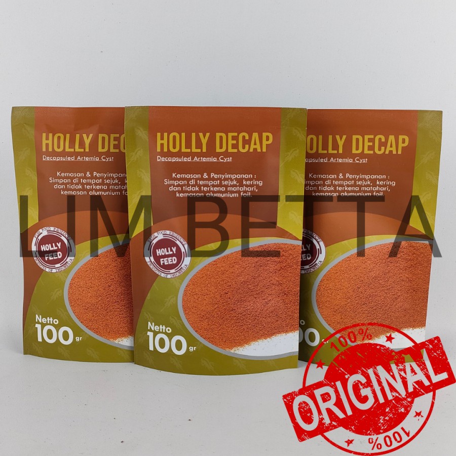 HOLLY DECAP 100 GRAM / ARTEMIA INSTAN / ARTEMIA DECAPSULE