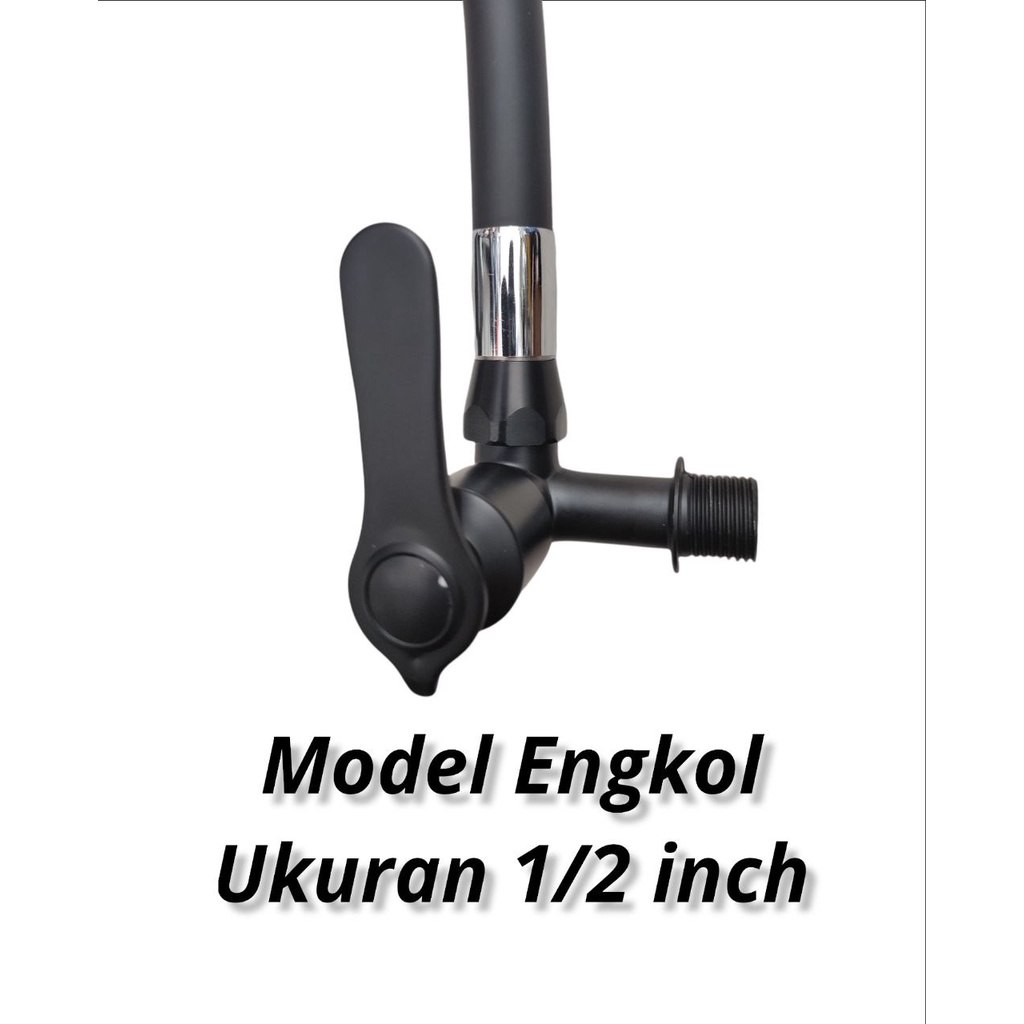 Kran Cuci Piring / Kran Angsa Fleksibel Karet Hitam Dinding ANTI KARAT PROMO HARGA AGEN