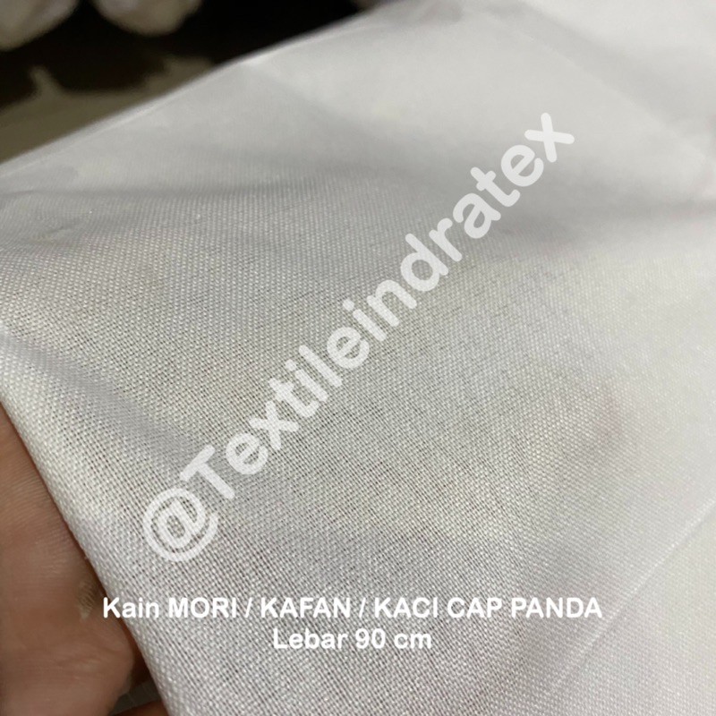 ( per 1 roll ) kain KAFAN MORI Belacu blacu tipis KACI PANDA lb 90cm PER ROLL bahan craft kerajinan tangan kantong