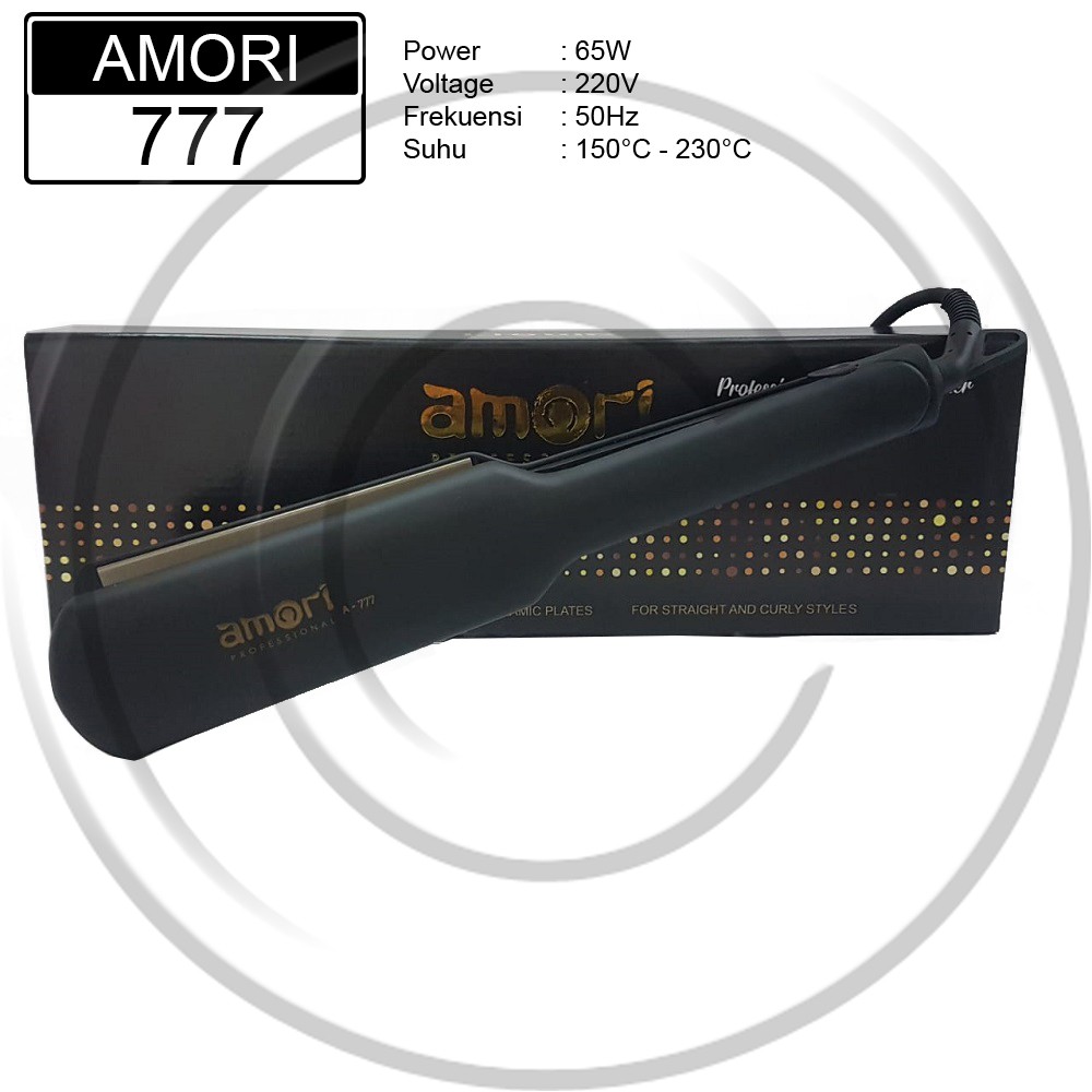 AMORI / AMORI-777 / Catokan Rambut Plat Lebar Lurus