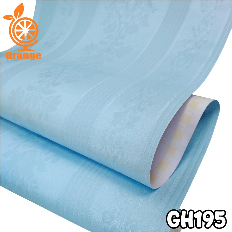 Wallpaper Dinding 10 meter murah stiker dinding Motif Bunga dan Polos wallpaper 3d Premium Quality Size 45cm X 10M WHFURNITURE-GH195