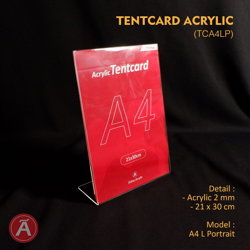 

Akrilik Tentcard A4L Potrait