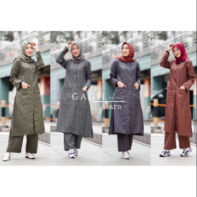 Setelan Tunik + Kulot by Gagil Original