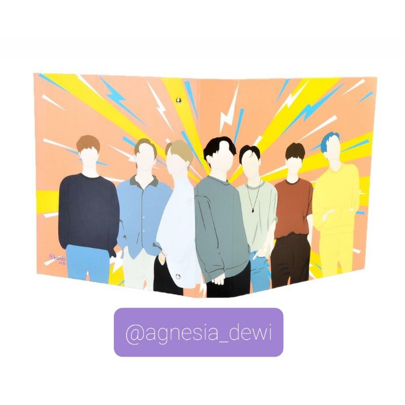 BTS Binder Photocard Ukuran A4 3 Ring