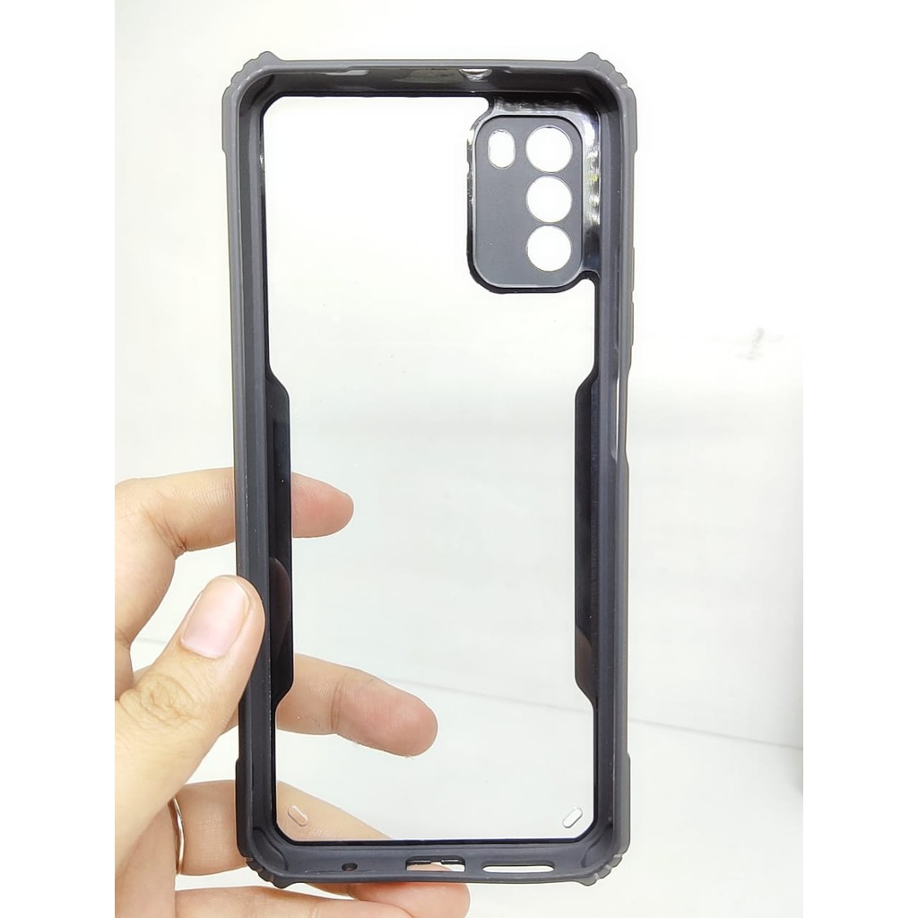 Anti Shocking Xiaomi Poco M5/F4 5G / F4 GT / M3 / Redmi K40S / Redmi K50 Gaming Hardcase Fusion List Hitam Acrylic Case