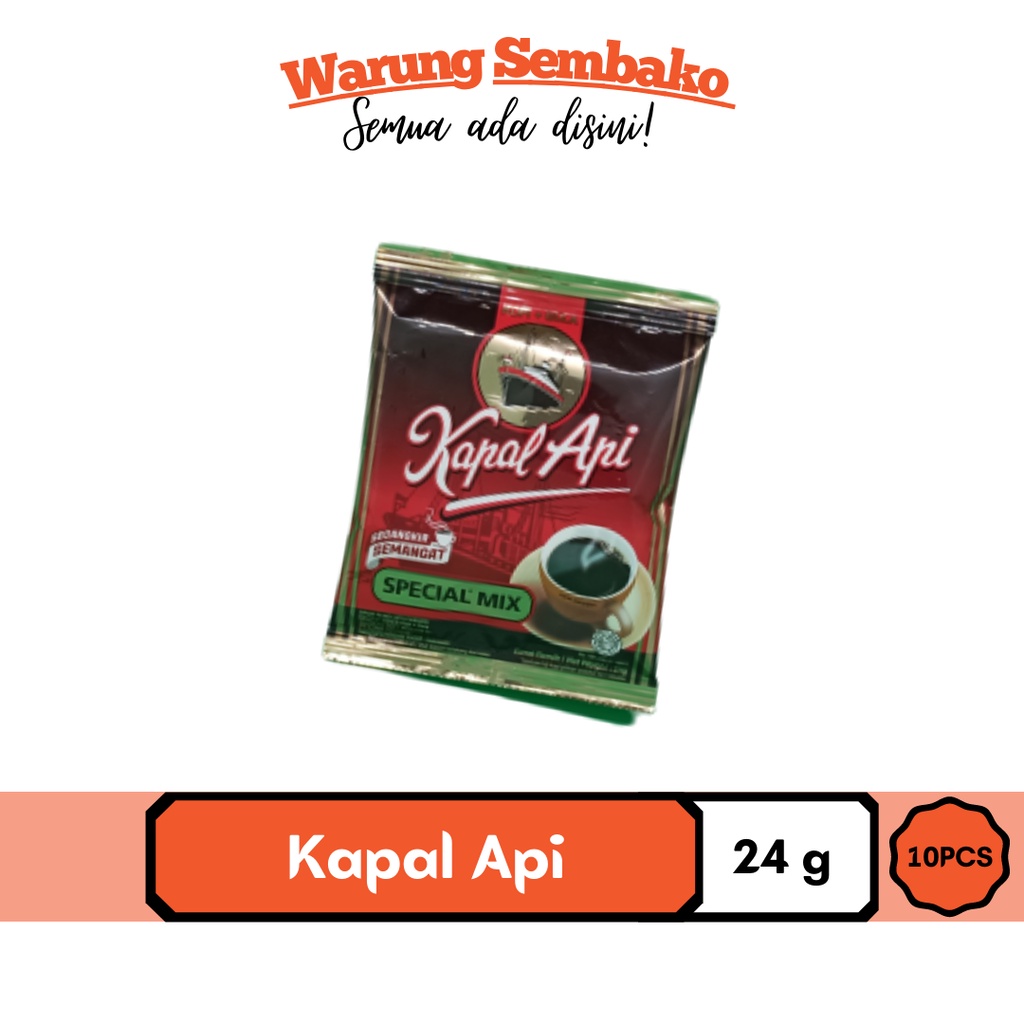 

Kopi Kapal Api Spesial Mix 24 gr (1 Renteng 10 Pcs)