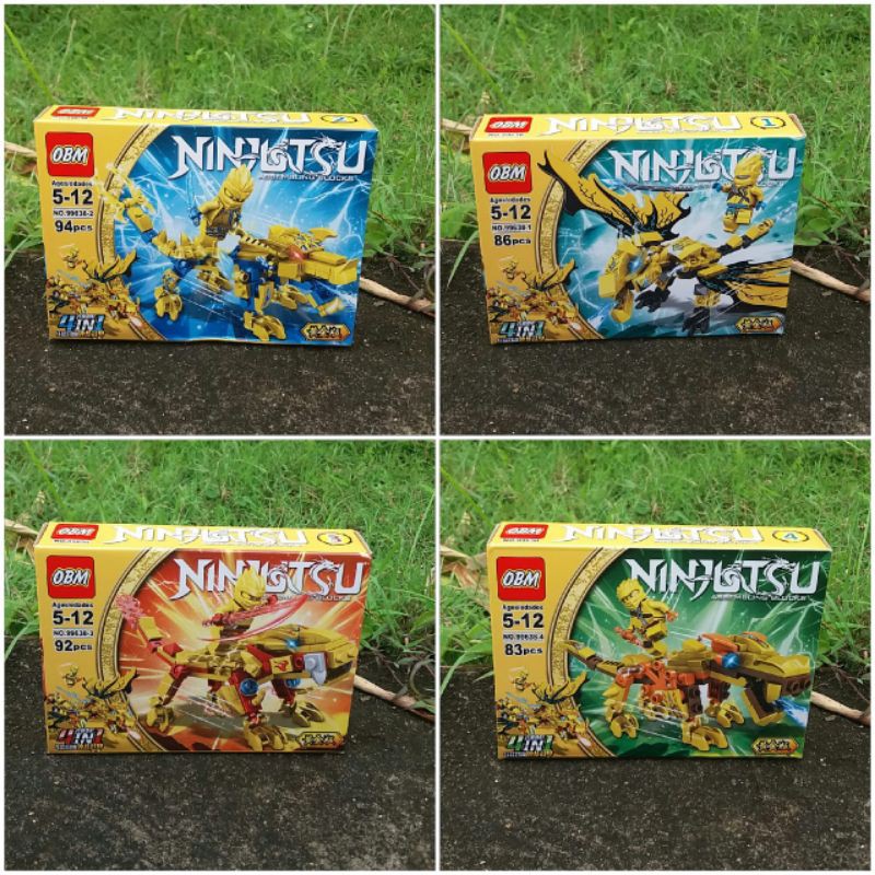mainan anak blok brik Lego ninja naga emas / ninja naga / Lego ninjago