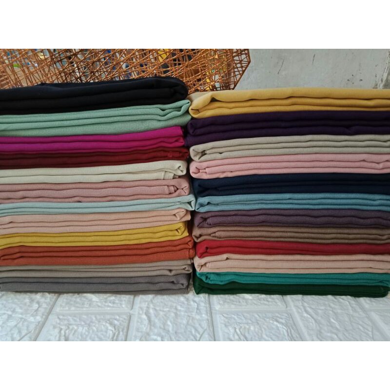 KERUDUNG JILBAB HIJAB SEGI 4 POLOS VOAL PREMIUM UK 120X120 JUMBO