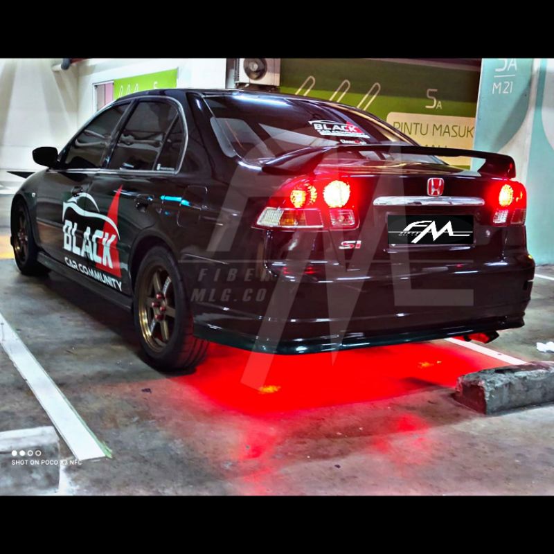 wing spoiler rs civic vti/es 2001-2005