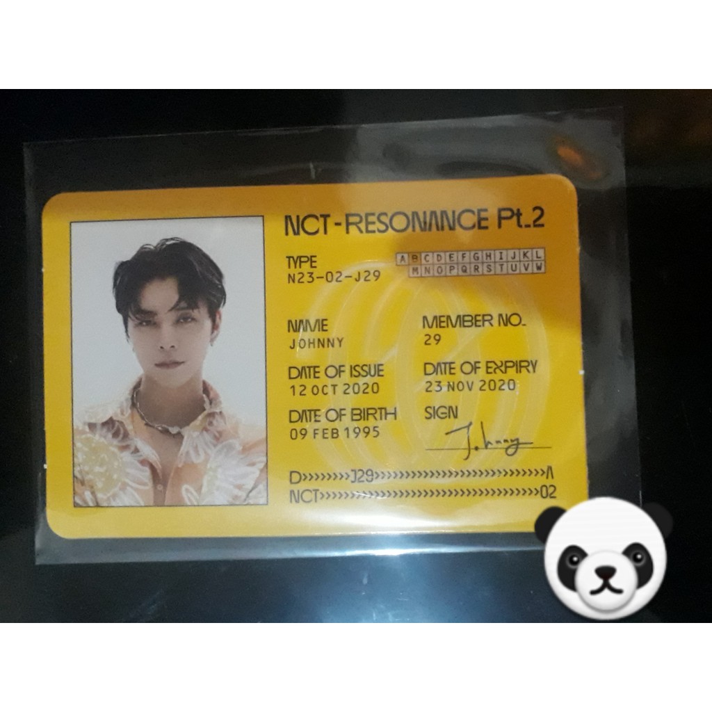 ID CARD JOHNNY DEPARTURE