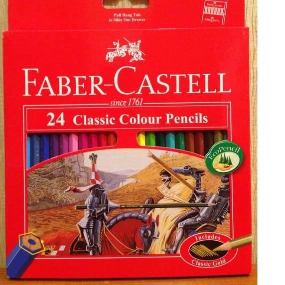 

COD Pensil Warna Faber Castle 24 Warna Panjang Classic [01]