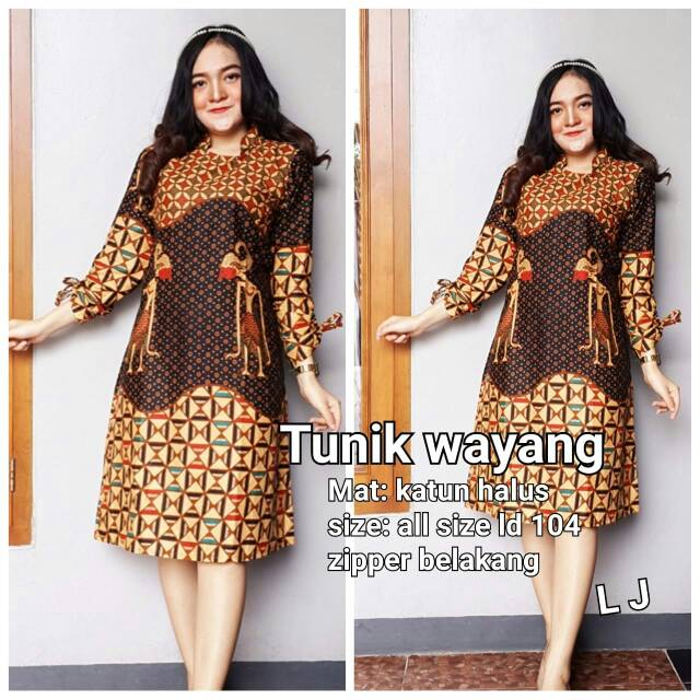Tunik Wayang Sogan Batik