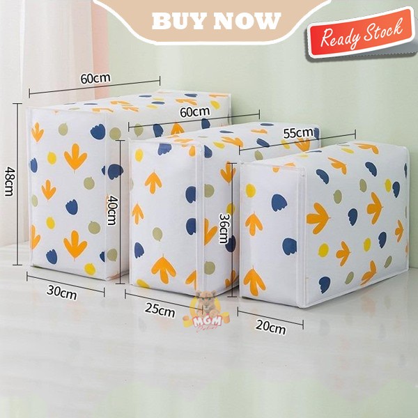 Storage Bag Tas Penyimpanan Baju Selimut Tempat Pakaian Rapih 55x36x20