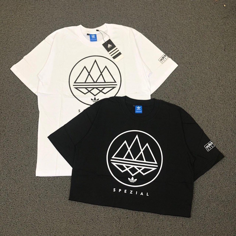 TSHIRT KAOS BAJU ADIDAS SPEZIAL MOD TREFOIL WHITE LIKE ORI
