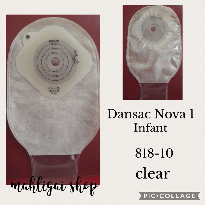Colostomy Bag Kantong Kolostomi Infant Bayi Anak Dansac Nova 81810 818-10 Clear Bening