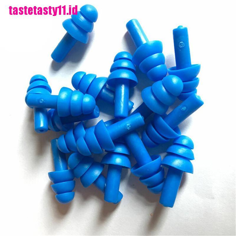 20 Pcs Ear Plugs Bahan Silikon Anti Bising Untuk Mendengkur