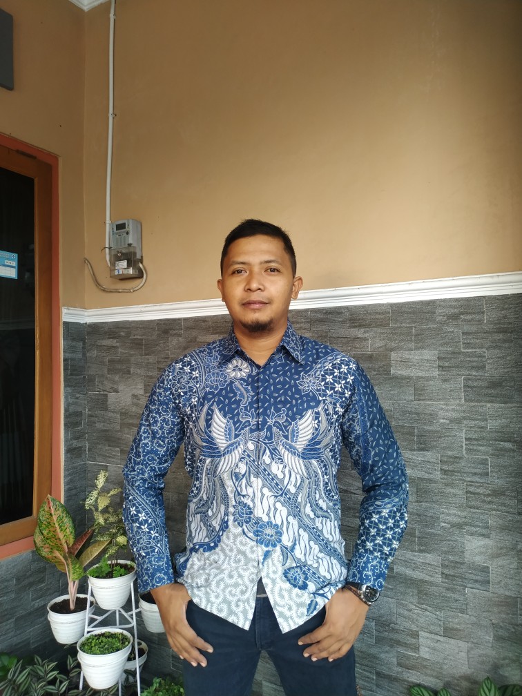 Batik Pria Mahadewa Biru Lapis Furing Katun Halus Size M-xxl High Quality Asli Solo