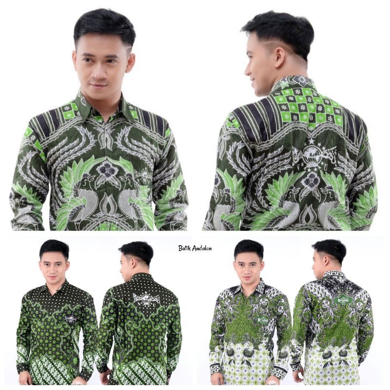 Kemeja Batik Pria Lengan Panjang / Baju Batik Pria NU NFBA Terbaru