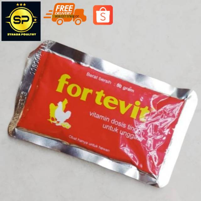 Fortevit 50 Gram Vitamin Ayam Dosis Tinggi