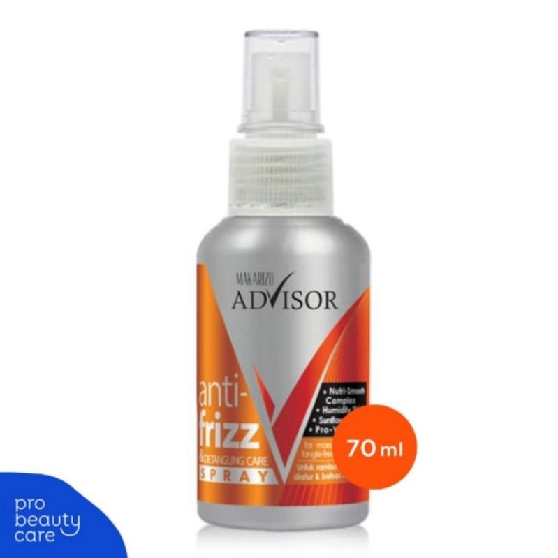 Makarizo Anti Frizz Spray/Vitamin Rambut/Hair Spray 70Ml